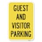 Signmission Guest and Visitor Parking Heavy-Gauge Aluminum Sign, 12" x 18", A-1218-23933 A-1218-23933 - alternate 1